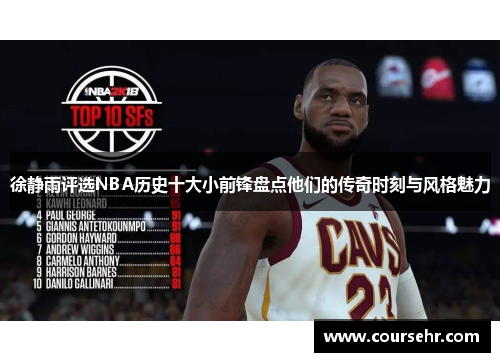 徐静雨评选NBA历史十大小前锋盘点他们的传奇时刻与风格魅力